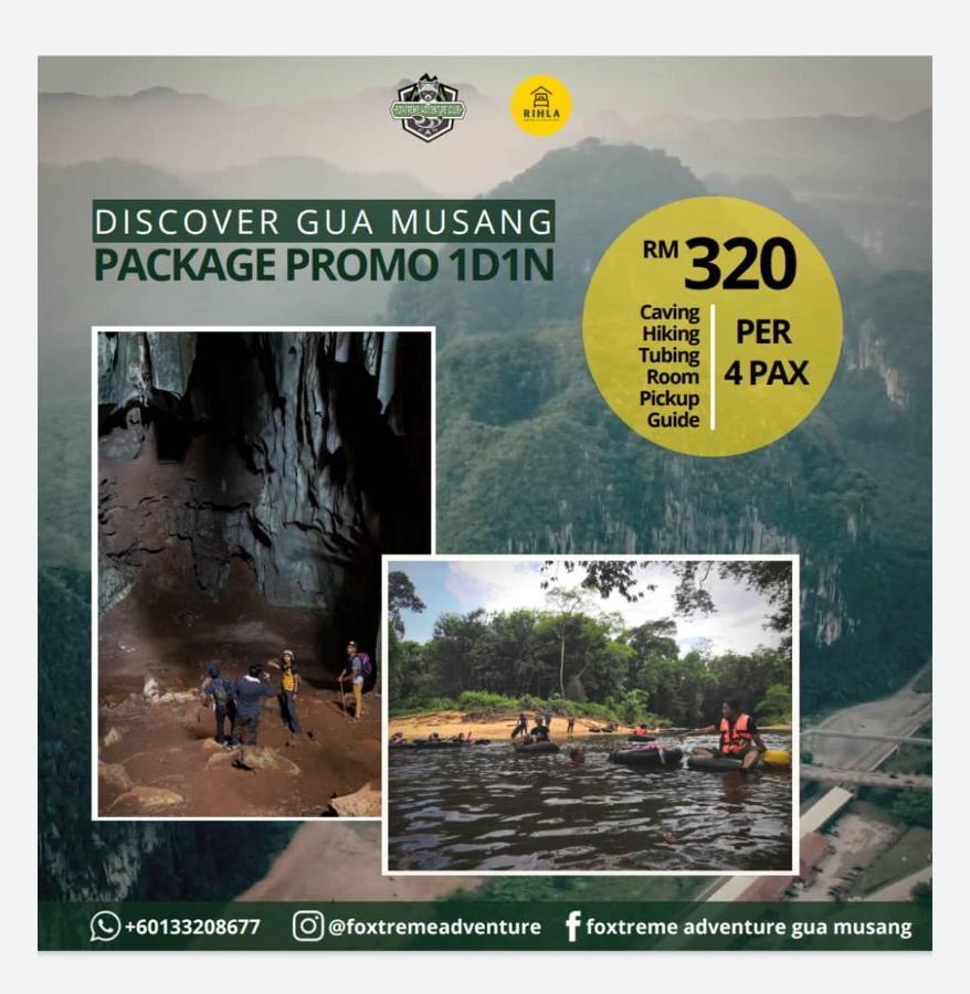 Rihla Dataran Tengah Hostel Gua Musang Εξωτερικό φωτογραφία